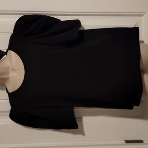 Forever 21 Black Puff-Sleeve Blouse